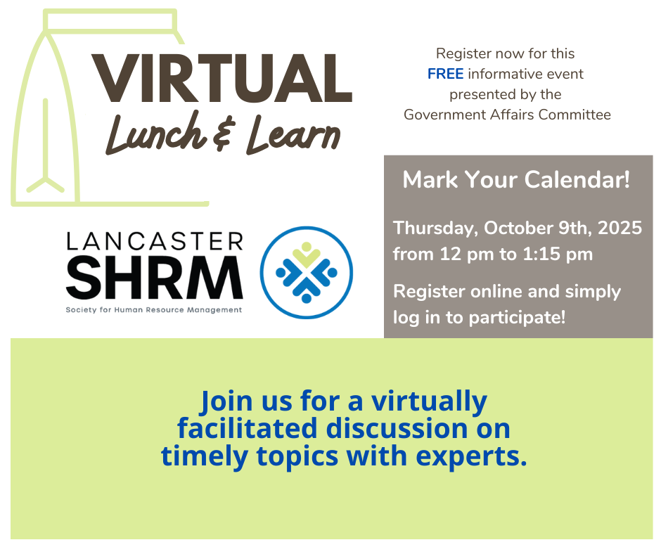 Virtual Lunch and Learn